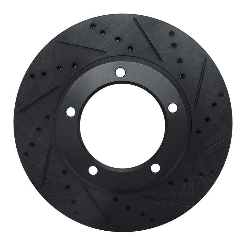 Lexus LX470 Brake Rotor (1) - Front Right - R1 Concepts - Drilled & Slotted - Black - `98-`07 Lexus LX470 Brake Rotor (1) - Front Right - R1 Concepts - Drilled & Slotted - Black - `98-`07